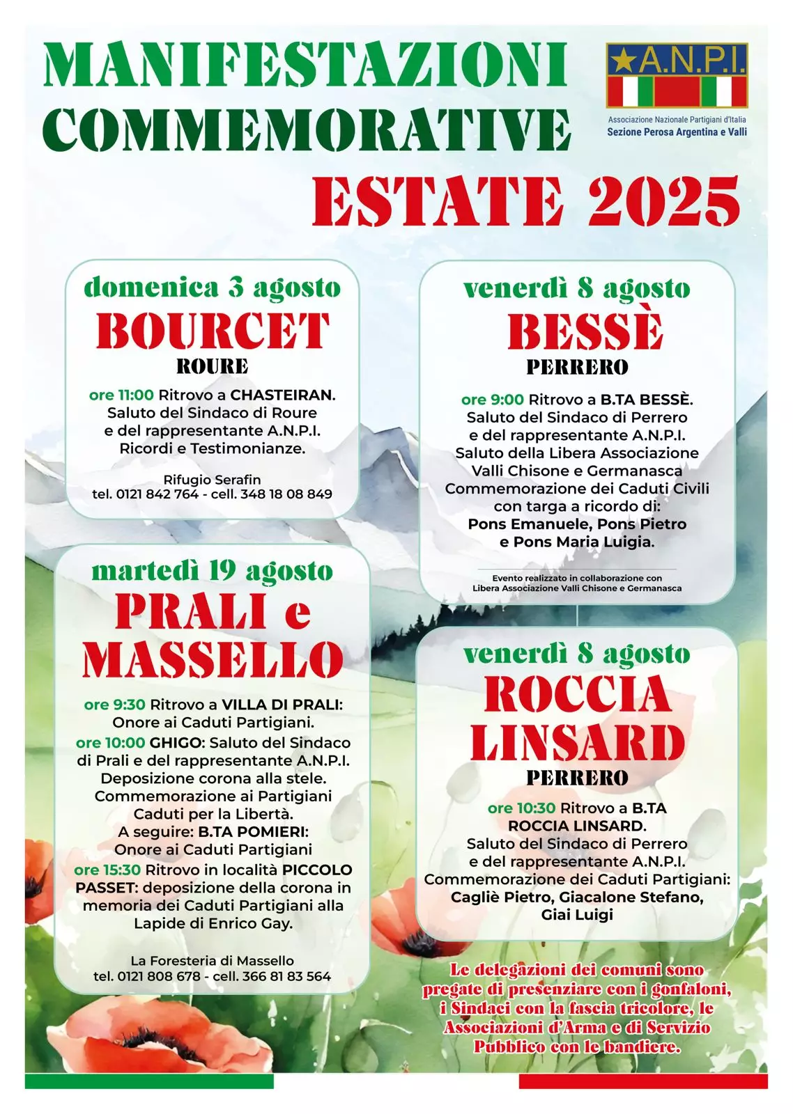 Anpi manifestazioni commemorative