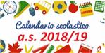Calendario scolastico e orario attività a.s. 2018/2019